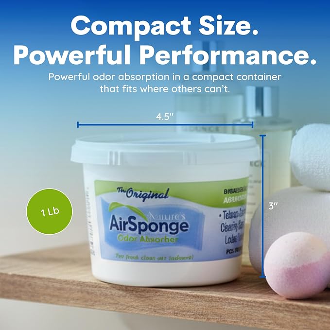 Nature's Air Sponge Odor Absorber, 1 Lb - 4 Pack, Set of 4