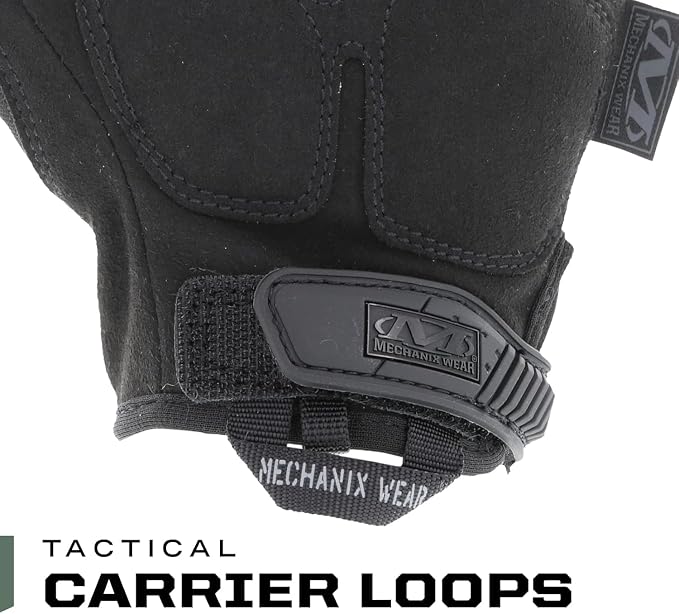 Mechanix Wear M-Pact Fingerless Tactical Impact Resistant Gloves - Impact Protection & Vibration Absorption - Heavy Duty - Machine Washable - Medium - Covert Black