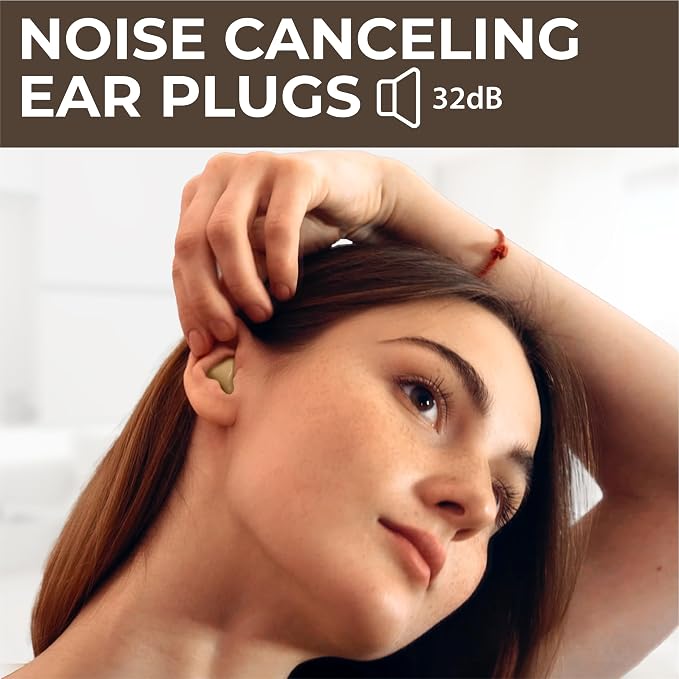 Peace&Quiet PQ 100 Wax Ear Plugs for Sleeping - Silicone Wax Earplugs for Sleeping and Swimming, Gel Ear Plugs Noise Cancelling, Sleeping Earplugs, Sound Blocking 32 Db (100 Pillows), White/Beige