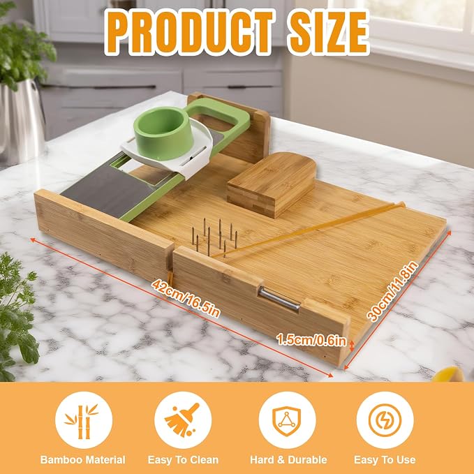 Adaptive One-Handed Cutting Board,with Bread Stops,Rubber Band Attachment,Steel Spikes,Replaceable Grater,Anti-slip Bottom - Perfect for One-handed Person & Disabled