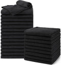 UNIMADE Salon Towels 24 Pack, Microfiber Barber Towels Bulk, (16x29 inches) Hair-Drying Cloth Super Soft Black Hand Cloth for Gym, Bath, Spa Use and Home Beauty Care(Not Bleach Proof) | (16x29 inches) Hair-Drying Cloth Super Soft Black Hand Cloth for G...