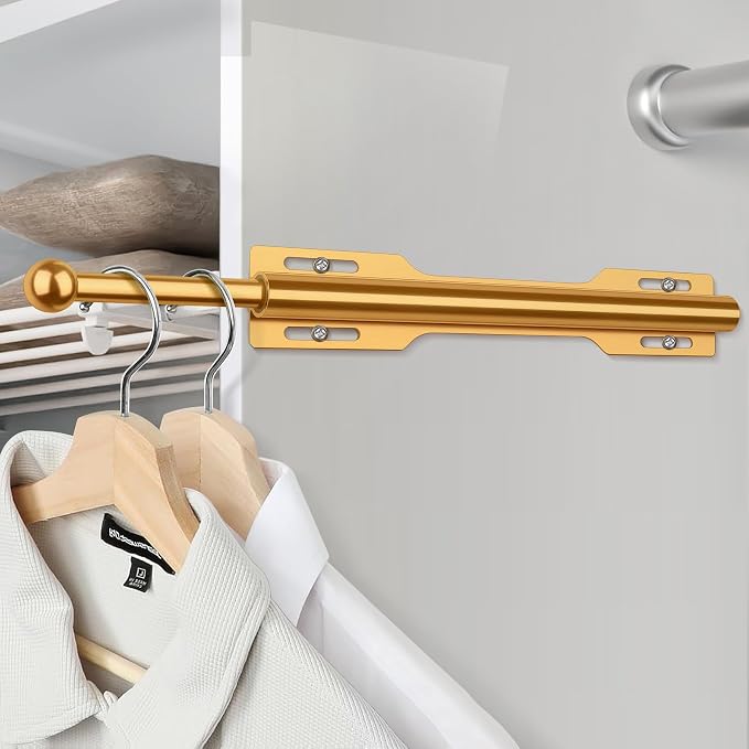 12" Valet Rod for Closet Pull Out (1 Pack, Orange)