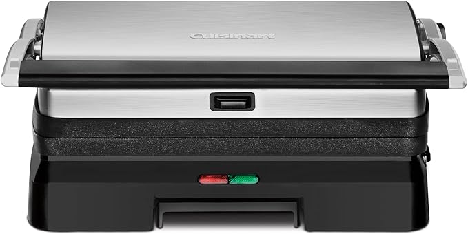 Cuisinart Griddler® Indoor Grill & Panini Press, Dishwasher-Safe Nonstick Cooking Plates, Stainless Steel, GR-11NAS