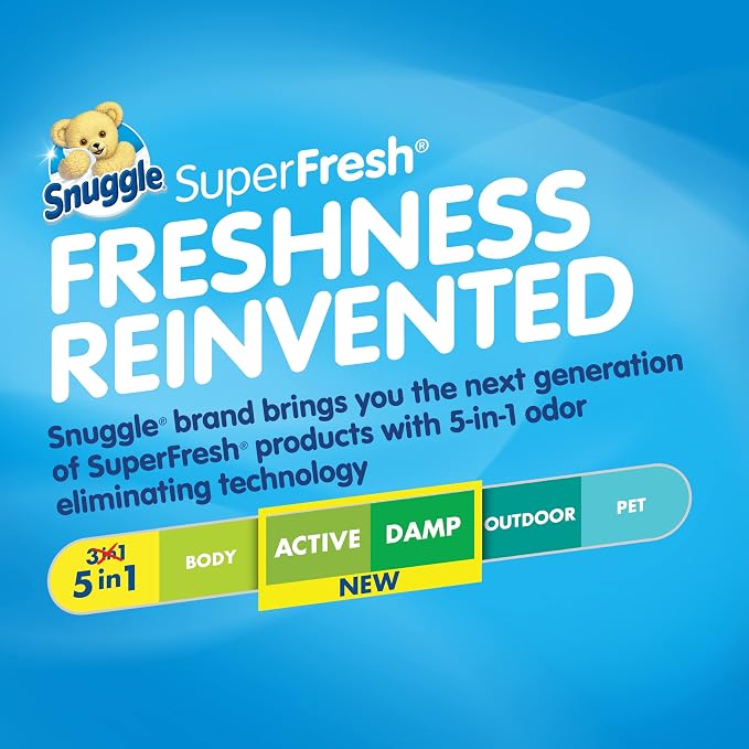 Snuggle Plus SuperFresh Fabric Softener Dryer Sheets with Static Control and Odor Eliminating Technology, Original, 200 Count (Pack of 2)