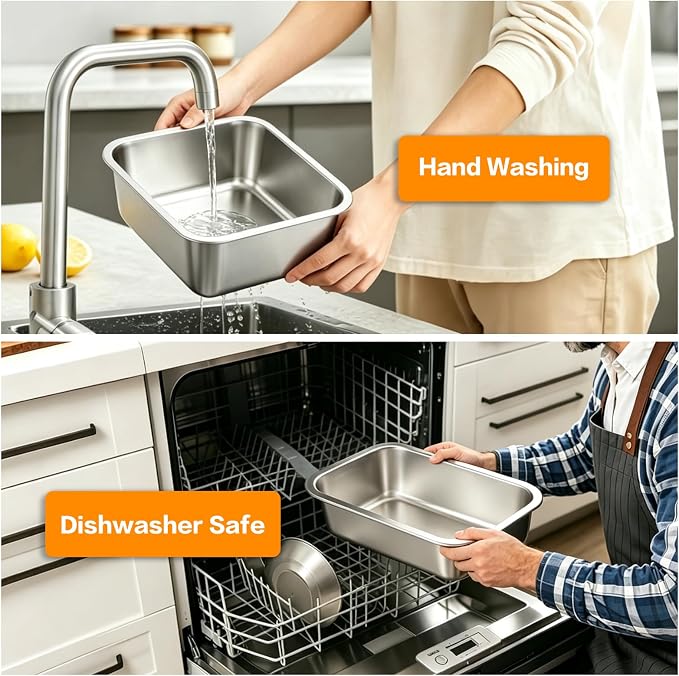 1.25 Gallons Stainless Steel Large Dog Water Bowl, Outdoor Dog Water Bowl, High Capacity Metal Dog Food Bowls, for Dog & Cat, Big, X- Large Pet