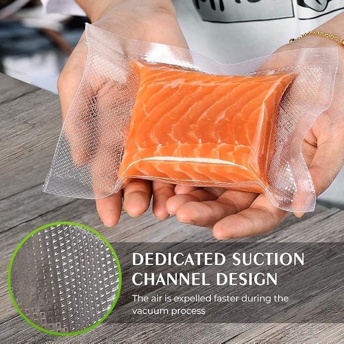Vacuum Sealer Bags 8"x10' 2 Rolls | Commercial Grade, BPA Free, Freezer Bags, Puncture Prevention, Sous Vide Compatible,Kitchen Gadgets
