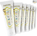 Jack N Jill Natural Toothpaste, Flavor Free, 1.76 oz (Pack of 6) | Fluoride Free Kids & Toddlers Toothpaste, Gently Cleans Teeth, 40% Xylitol, BPA Free, No Artificial Dyes