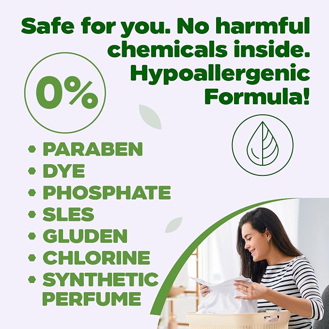 Fabric Softener, Plant-Based Liquid Fabric Softener, Non-Toxic, Hypoallergenic, EcoCert Certified, Vegan, Natural Lavender Scent, Static Control, 32 Washes, 33.8 fl oz (1000 ml)
