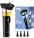 KAUGIC Manual Ear Wax Cleaner – Safe, Comfortable & Easy to Use Seamless One-Hand Operation, Black | Gentle Ear Irrigation Tool, Effortless Hand-Controlled Flow, Soft Silicone Tips, Comfortable Ergonomic Grip, FSA - HSA