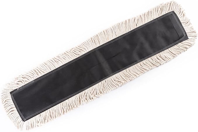 Matthew Cleaning 36'' High Strength Disposable Dust Mop Cotton Cut-end Yarn Mop Replacement Heads for Residential & Commercial Fit Standard Dust Mop Frames, Hardwood, Laminate, Concrete Floors 3Pack