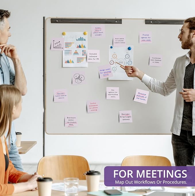 Sticky Notes, 36 Pads, 3x3 Inches Self-Stick Note Pads, Perfect for Office, Study, and Daily Life Organization - Purple