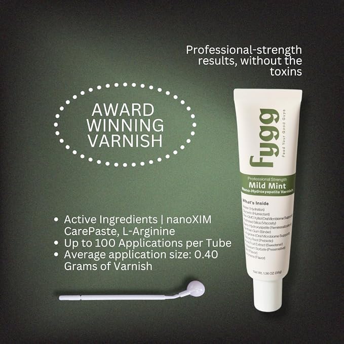 Fygg Nano-Hydroxyapatite Dental Varnish, Mild Mint Flavor