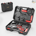 KOOPOOL Oil Filter Wrench Set, 8 Piece Adjustable Oil Filter Pliers 2-3/4" to 5-1/4", 9" & 12" Universal Oil Filter Removal Tool with 1/2" to 3/8" Adapter, Organized in Storage Case (8-Piece Set)