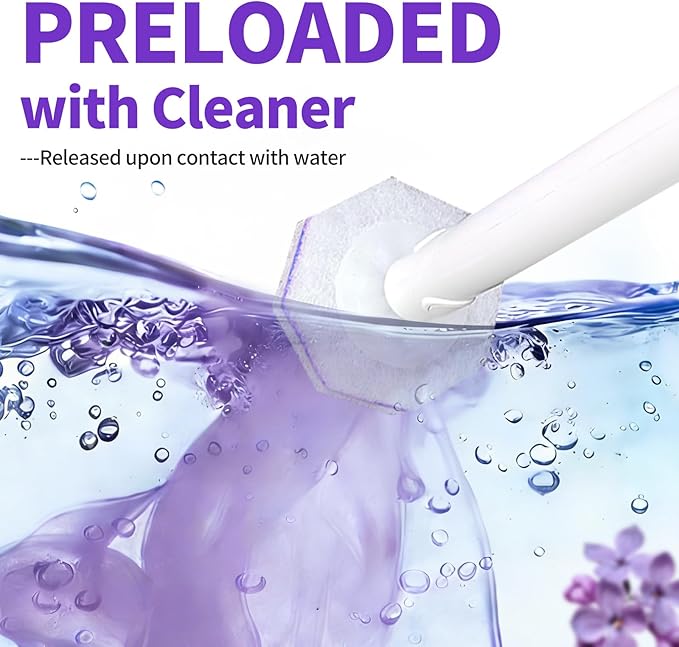 80 Count Toilet Bowl Wand Refills for Clorox, Disposable Toilet Brush for Clorox Wand Cleaning System, Upgrade Toilet Bowl Cleaner Refill Pads for Closestool Cleaning,No Falling Apart,Light Scent