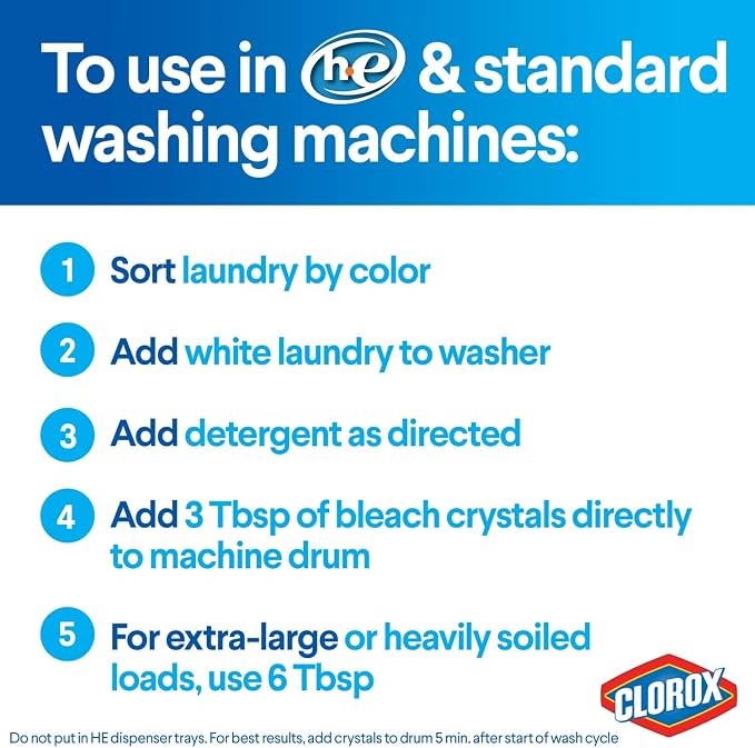 Clorox Zero Splash Bleach Crystals 24 oz
