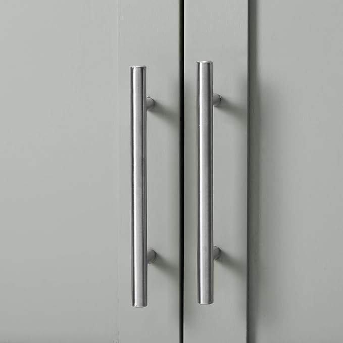 Crosley Furniture Savannah Wall Mounted Bathroom Storage Medicine Cabinet with Shelves, Gray