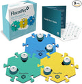 FluentPet Speak Up! Get Started Kit with Clearer Upward-Facing Sound | 6 Recordable Buttons w/Pre-Installed Batteries & 3 HexTile Button Mats | Training Dog & Cat Communication Buttons