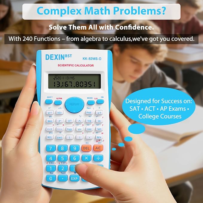 24 Pack Scientific Calculators with 2 Line Display Multi Function Engineering Calculator Ideal for Students Engineers Teachers Construction Finance Office Use School Business(Color)