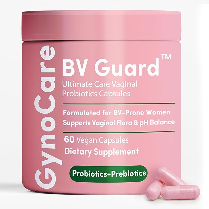Bacterial Vaginosis Treatment for Women | Natural Homeopathic Supplement for Odor, Itching, Discharge, BV, and Vaginal Microbiota Imbalance | 60 Capsules for pH Balance and Daily Support