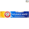 ARM & HAMMER Advanced White Extreme Whitening Toothpaste, Multi-Pack -Clean Mint - Fluoride Toothpaste (Pack of 12)