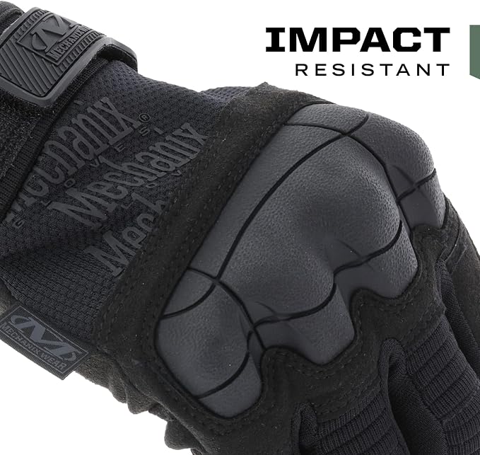 Mechanix Wear M-Pact 3 Tactical Impact Resistant Gloves - Heavy Duty Multi-Purpose Industrial Grip Gloves - TAA Compliant & Touchscreen Capable - X-Large - Covert Black