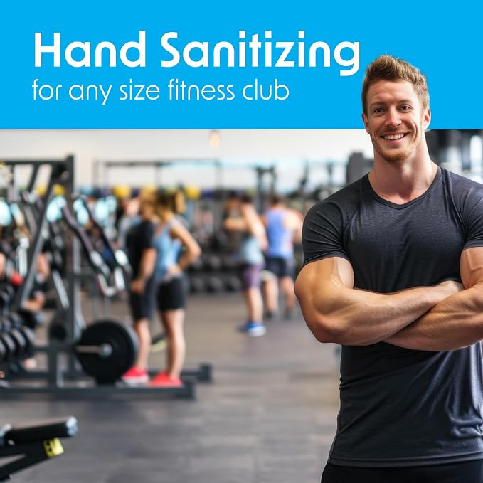 Wipex Fitness Sanitizing Wipes, 400ct Refill Rolls for Dispensers, Safe Sanitizing BZK and Aloe Vera, Unscented, Fits all Commercial Dispensers, (Refills Only - Antibacterial, 400 Count)