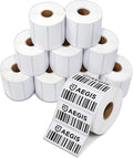 Aegis Adhesives - 2.5" X 1" Direct Thermal Labels (15600 Count, 12 Rolls) - FNSKU Labels, Barcode Stickers, Inventory Identification - Compatible with Zebra and Rollo Printers
