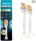 Philips Sonicare A3 All-in-One - Genuine Replacement Electric Toothbrush Heads, White, 2 Pack, HX9092/77