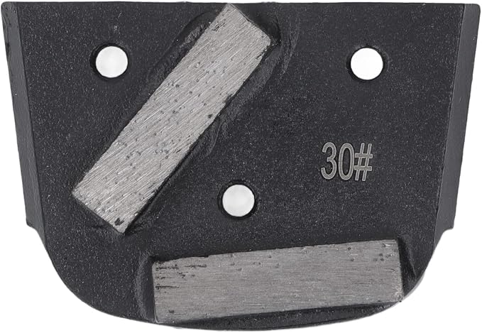 Grinding Shoes 3Pcs 30 Grit Polishing Shoes Block Tool with 2 Teeth 6mm Bore Thread for Concrete Paint Floor Grinding and Polishing