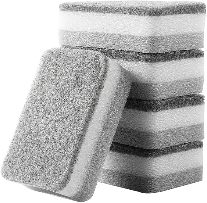 5PCs Kitchen Supplies Cleaning Brush Sponges Magic Dishwashing Brush Household Gadgets Tools Eraser for Office Bathroom