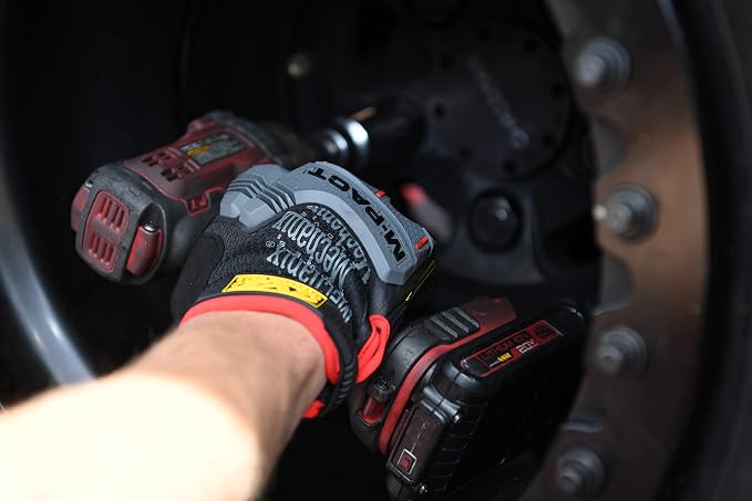 Mechanix Wear M-Pact Impact Resistant Work Gloves - Durable Safety Gloves for Men - Touchscreen Capable - Machine Washable - Breathable - XX-Large - Red/Black