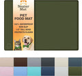 Neater Pet Brands Neater Mat Pet Mats for Food and Water, Cat & Dog Bowl Mat Waterproof Silicone, Feeding Tray, Dog Food Mats for Floors, Placemat w/Raised Edge for Under Bowls, 19” x 12”, Olive