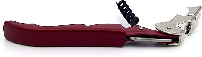 Pulltap's Genuine Classic 500 Waiter's Corkscrew – Double-Hinged Wine Key with Hinged Foil Cutter – Patented Design – Made in Spain – Bordeaux (Burdeos)