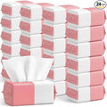 Riakrum Disposable Face Towels Bulk 24 Pack/2400 Ct Makeup Remover Wipes | Plant Fiber Facial Towelettes for Washing Face, 5.9 x 7.9 in, Lint Free Ultra Soft Washcloths, Sensitive Skin, Spa, Travel