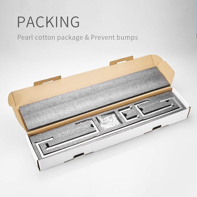 Fapully 4 Piece Bathroom Accessories Set Stainless Steel Wall Mounted,Chrome Polish Finished