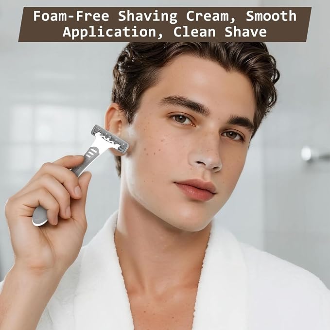 Disposable Razors Bulk, Razors Individually Wrapped Bulk, Travel Razors Bulk With 10g Shaving Cream For Hotels, Shelters, Homeless, Nursing Homes, Charities, Churches (Gray,30-PACK)
