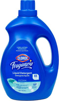 Clorox Fraganzia Liquid Laundry Detergent, Ocean Scent - High Efficiency Formula for All Front and Top Load Washing Machines, Long-Lasting Crisp Fragrance, 65 Loads per Bottle, 100 Fl Oz