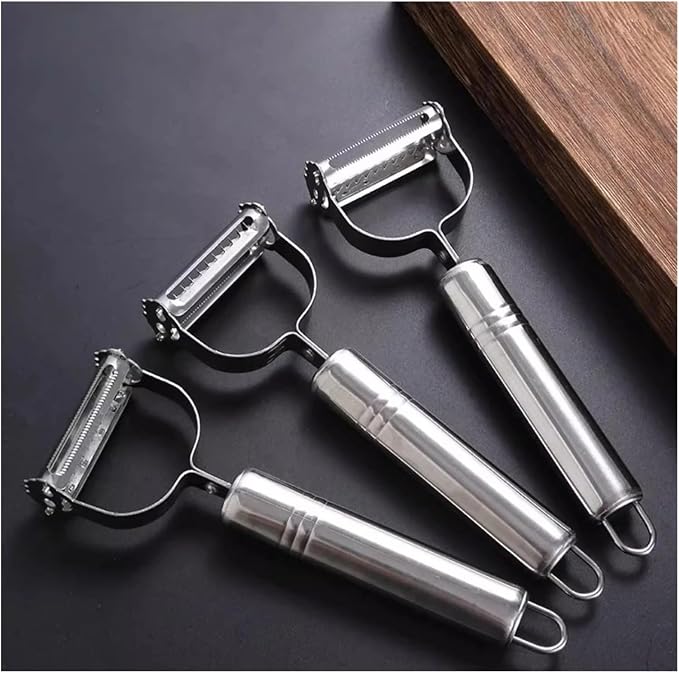 Stainless Steel 3-in-1 Peeler and Grater - Versatile Kitchen Tool(2pcs 3-in-1 Peeler)