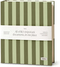 Document Organizer Binder for Important Papers & Passports, Olive