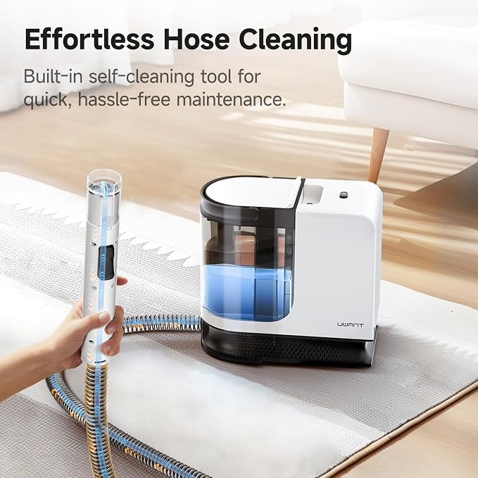 uwant Portable Carpet Cleaner with 18Kpa Powerful Suction | Low Noise Carpet Cleaner Machine for Pets, Portable Upholstery Cleaner Machine with Cleaning Tools for Cars Sofa Couch