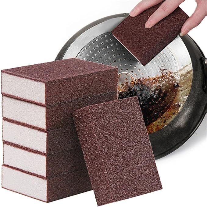 Carborundum Sponge 30pcs Magic Erasers Carborundum Removing Rust Cleaning Sponge Brush Kitchen Pot Dish Rust Removal