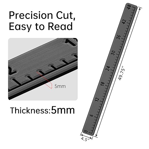 HZshark EVA Foam Fish Measuring Board, Fish Ruler with 3M Self-Adhesive Backing,48" Fishing Tape Measure for Boats Sailboats Yachts Kayaks
