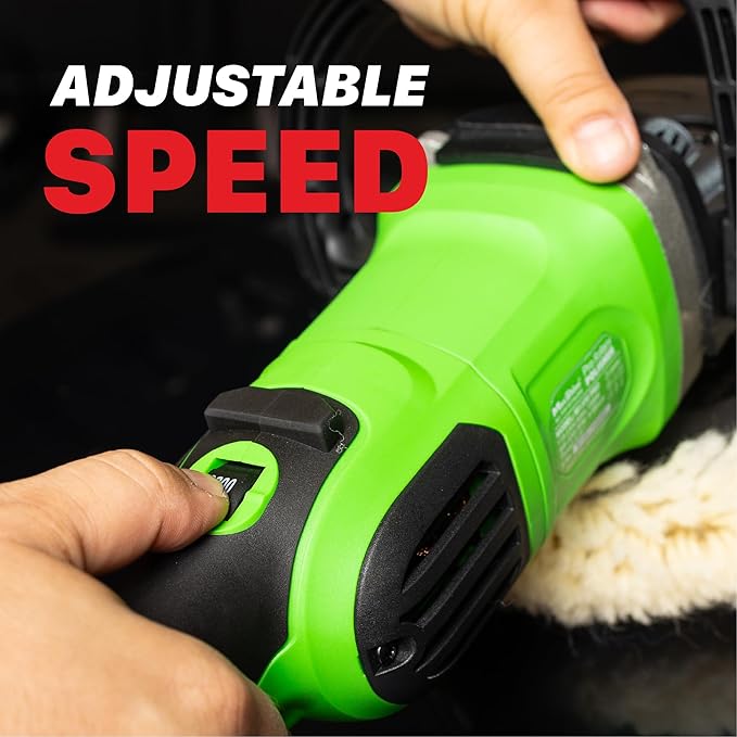 Maxshine M1300 Pro Rotary Polisher – 7” 1300W Car Buffer with 6-Speed Control, 5/8” Thread – Auto Detailing Tool for Cars, Trucks & SUVs, Paint Correction, Swirl & Scratch Removal, Glossy Shine