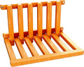 The folding stool is made of beech wood and can withstand 400 pounds. The surface is coated with Transparent paint and polished. Used for changing shoes, showering, folding bedside table(Walnut paint)