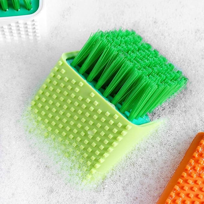 Square Cleaning Brush, a Hard Bristle Scrub Brush for Tiles, Laundry & Multipurpose Washing (Set of 1)
