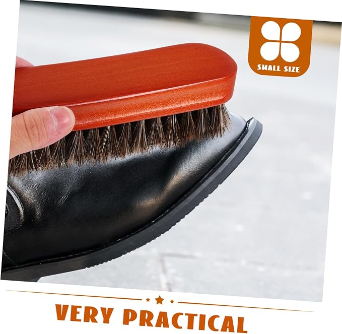 5pcs Laundry Scrubbing Brush Portable Wooden Shoe Cleaner Brush Ergonomic Handle for Boot Cleaning and Polishing for Shoes and Sneakers