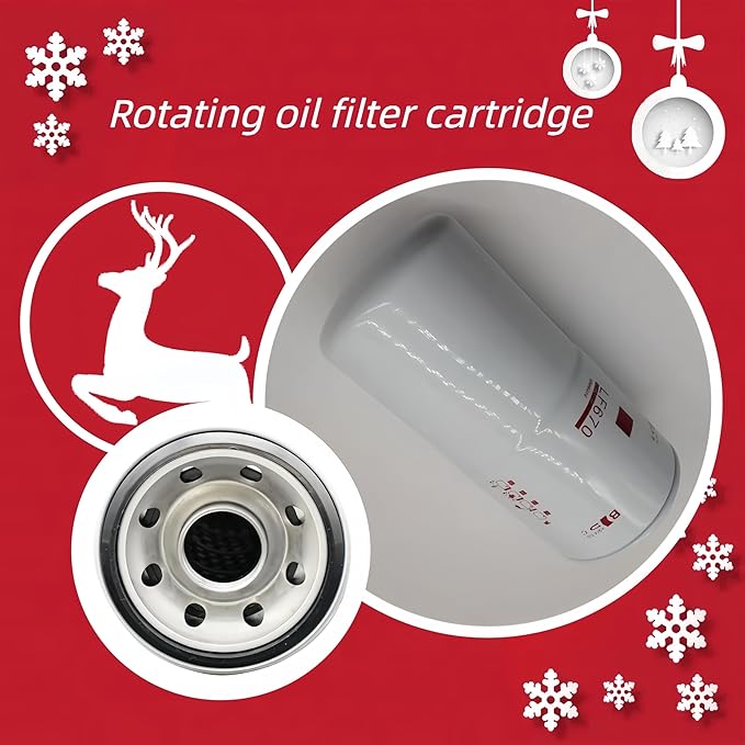 6/PACK LF670 Rotary Oil Filter Compatible with Cummins QSK60-GS3 KTA50 K50 QST30 SERIES KTA50-C QST30-G2 NTC SERIES Engine.