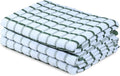 Urban Villa Kitchen Towels Cotton Dish Towels 20”x30” (Set of 3) Green Wht