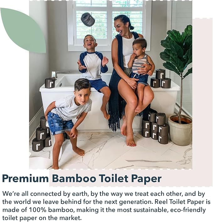 Reel, Tree-Free, 100% Bamboo Toilet Paper (Box of 24)