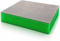 Indasa Rhyno Double Sided Sanding Sponge Pads – Aluminum Oxide, 4.75" x 3.75" x 1/2" – Flexible Foam Sanding Block (100 Pack) (Green (400–600 Grit))
